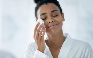 woman beauty routine