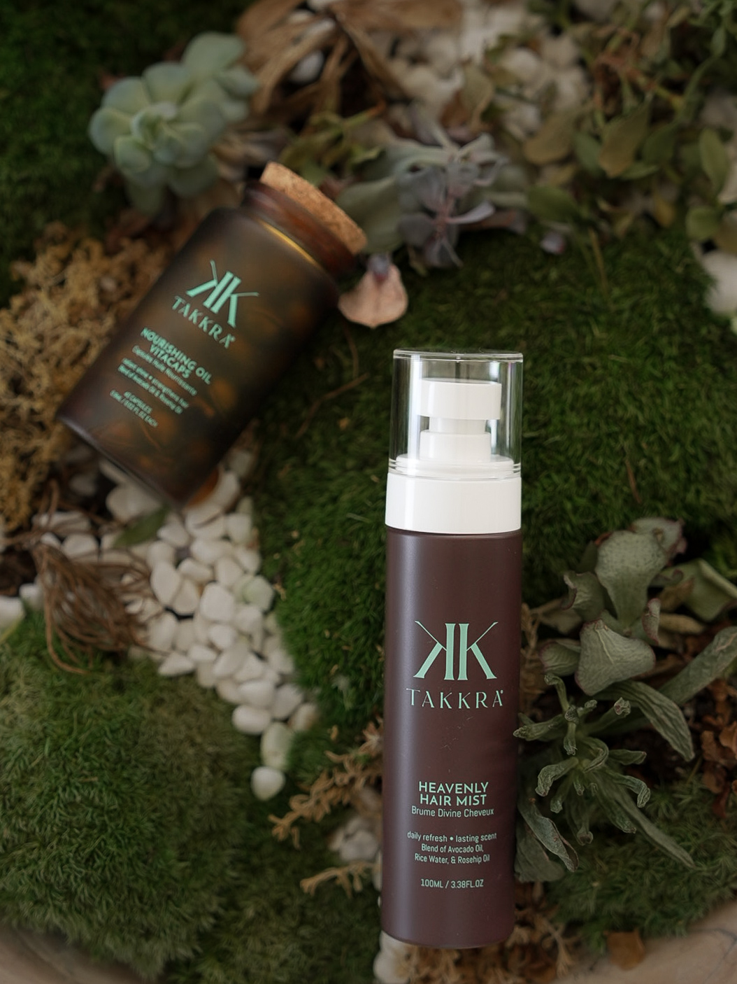 Hair mist and oil capsules